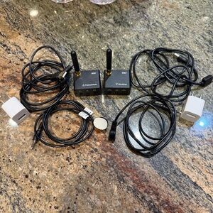 SIIG Wireless TV Audio Sender Receiver Kit RF AUX 3.5mm w/ Antennas Cables IR